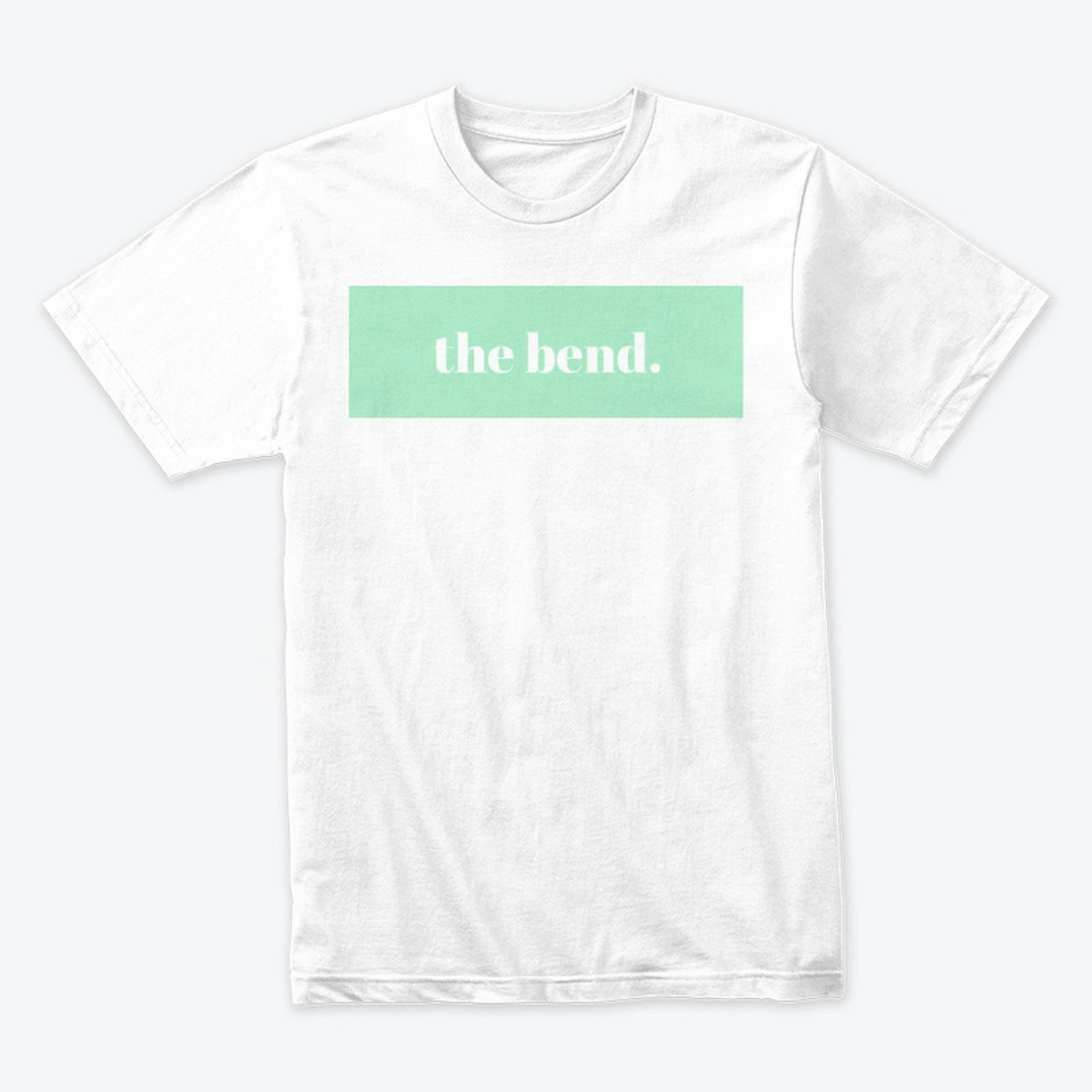 "the bend." Box logo (mint green)