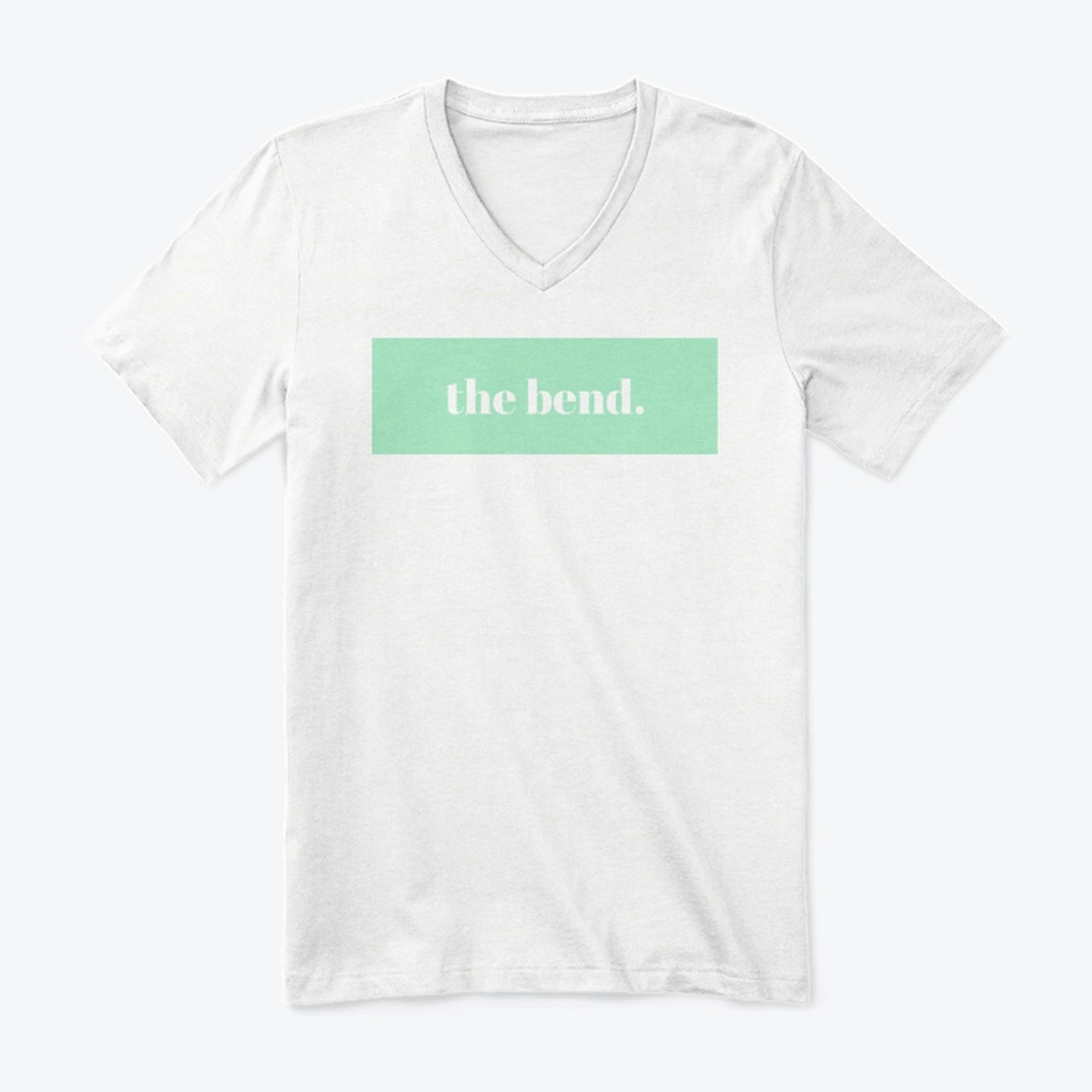 "the bend." Box logo (mint green)