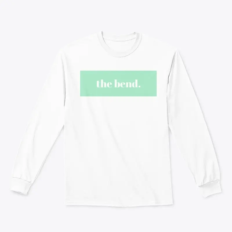 "the bend." Box logo (mint green)