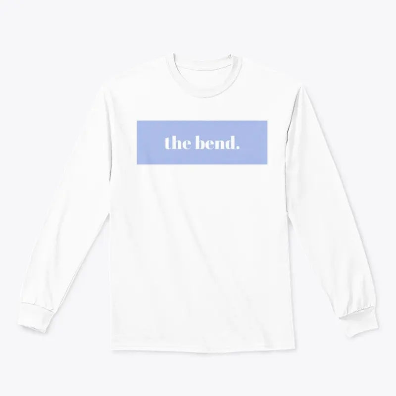 "the bend." Box logo (baby blue)