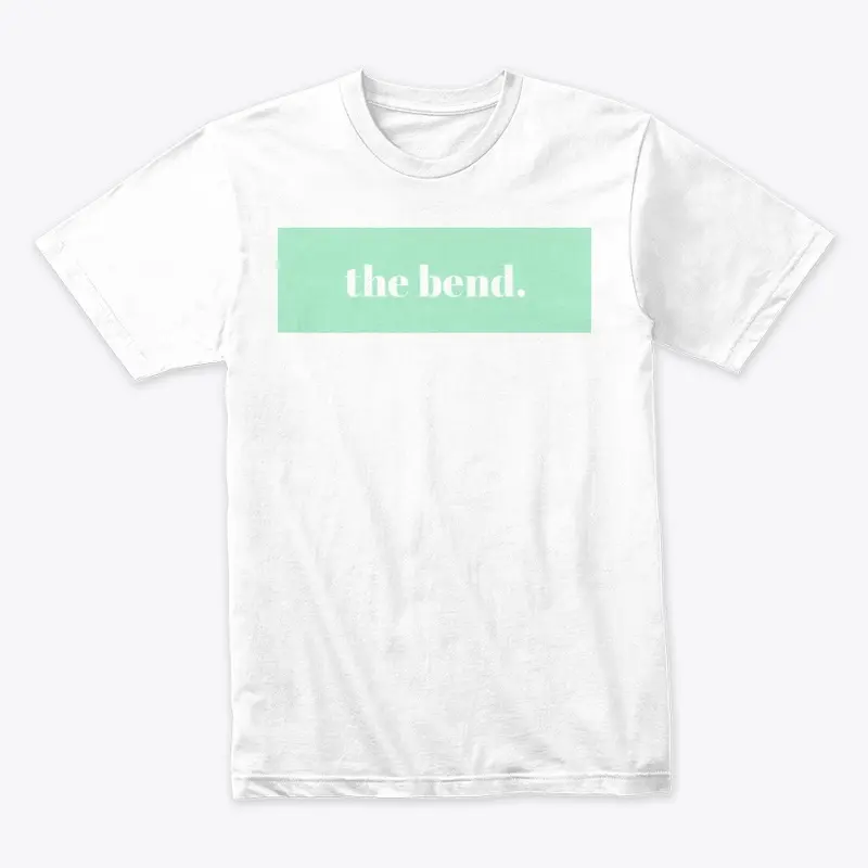 "the bend." Box logo (mint green)