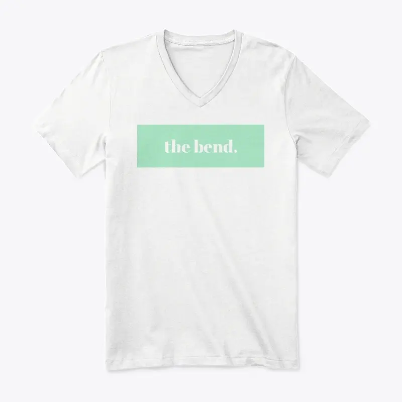 "the bend." Box logo (mint green)