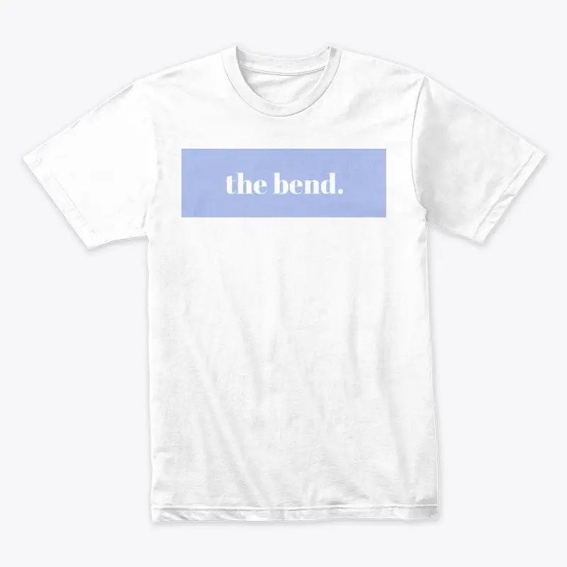 "the bend." Box logo (baby blue)