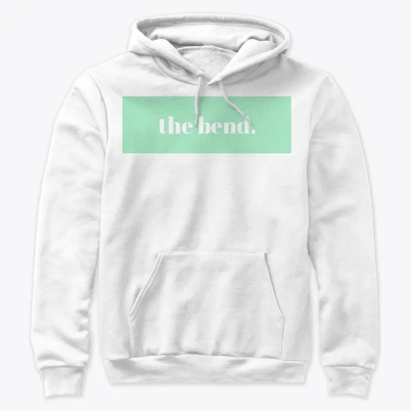 "the bend." Box logo (mint green)